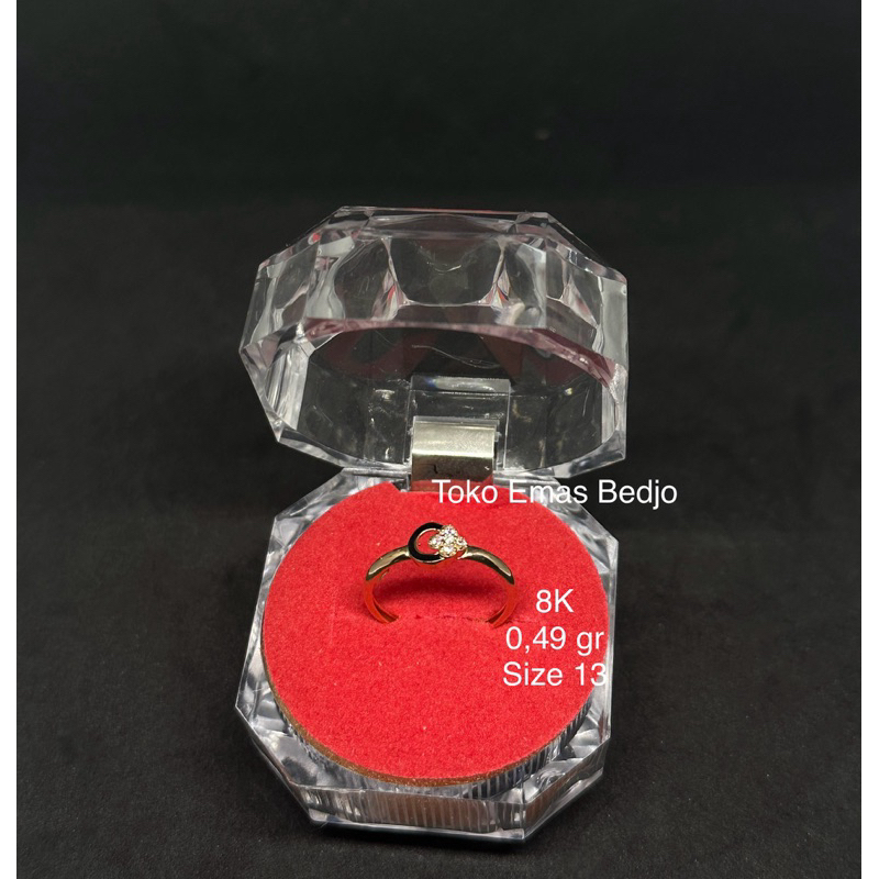 Cincin Emas Moon Flower