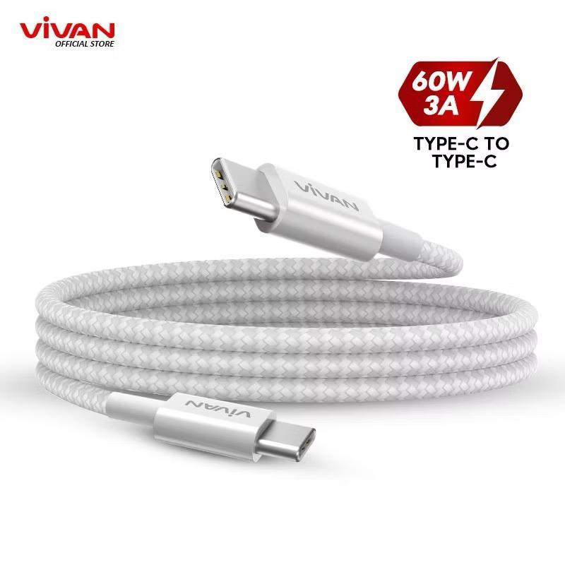 VIVAN VORCC100 Data Cable C to C PD Quick Charge 60W 3A