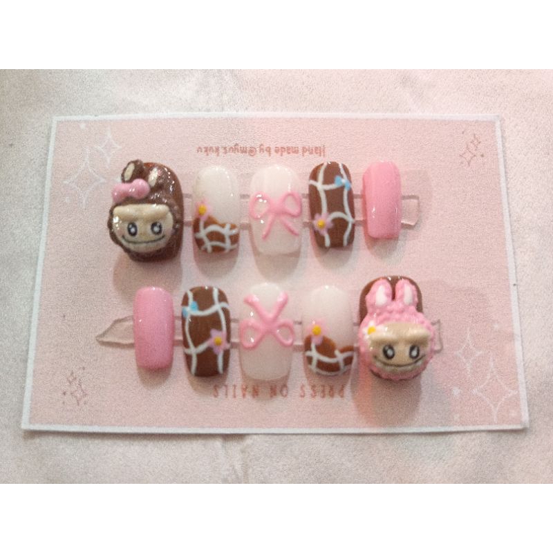 Labubu press on nail