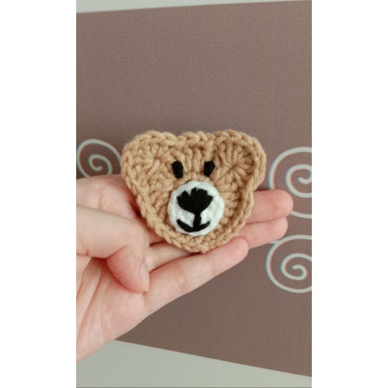 Aplikasi / Bros Bear Rajut