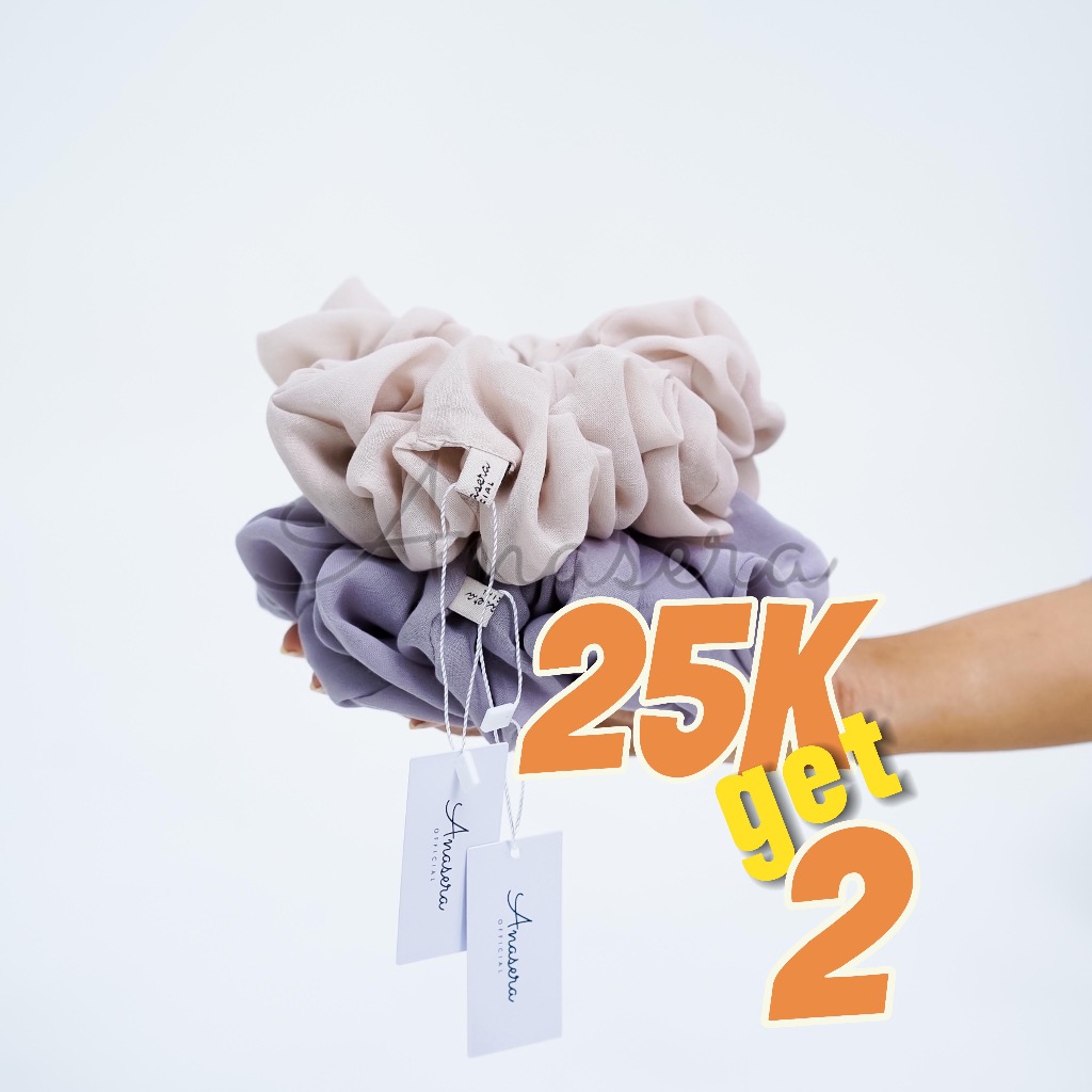 Scrunchie Ikat Rambut - Cepol Hijab  Anti Pusing