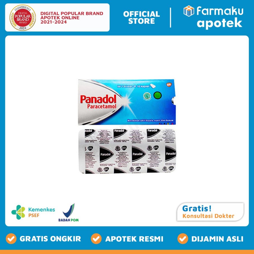 Panadol Biru Strip 10 Tablet  - TJD