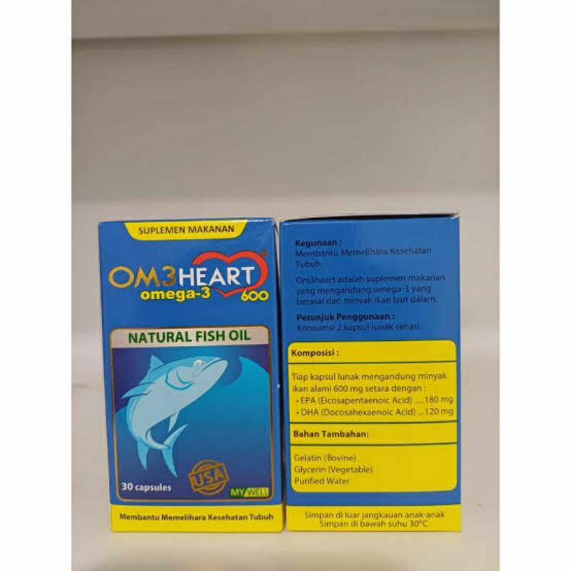 OM3Heart Omega-3 Suplemen Makanan