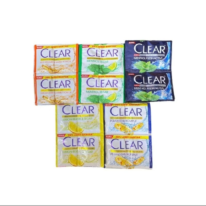 ( 1 renteng=12pcs) Shampoo Clear
