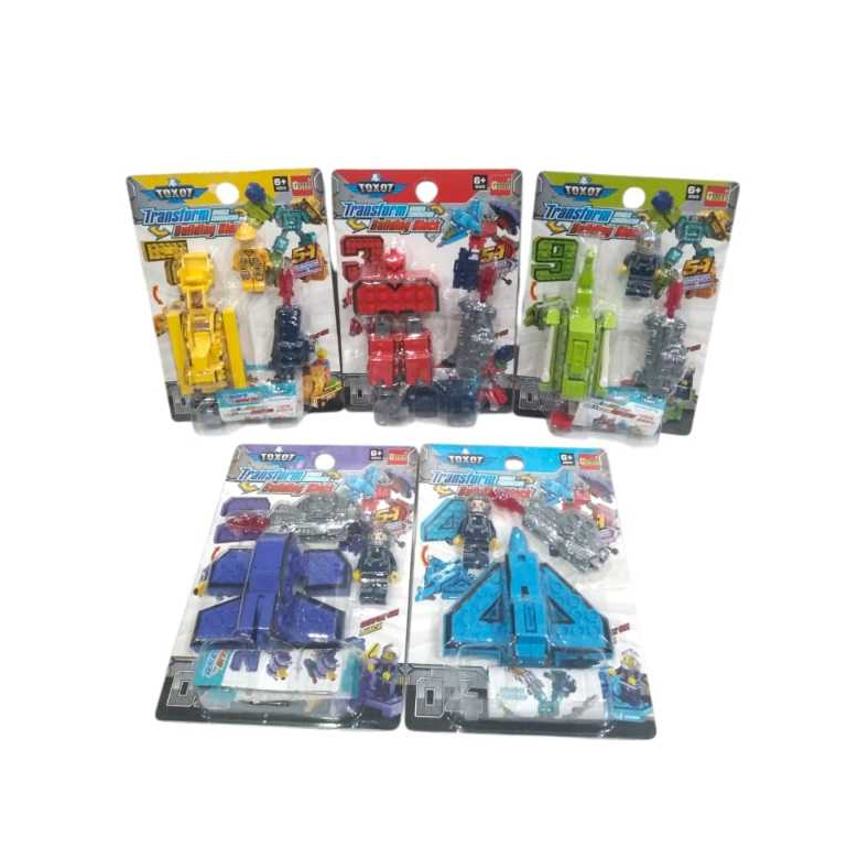 Mainan Anak Transform Number Combination Mainan Robot Transform