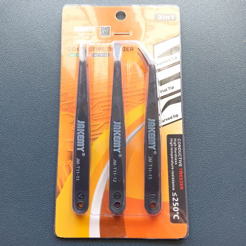 Jakemy - Pinset 3 in 1 - Hobby Tools