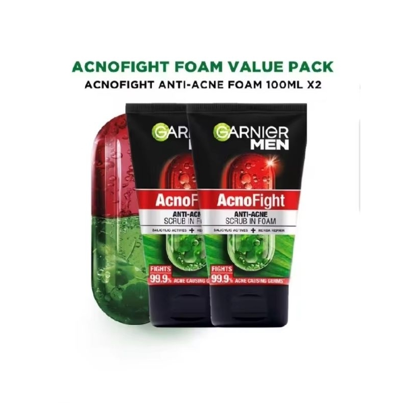 garnier men acno twin pack 100ml