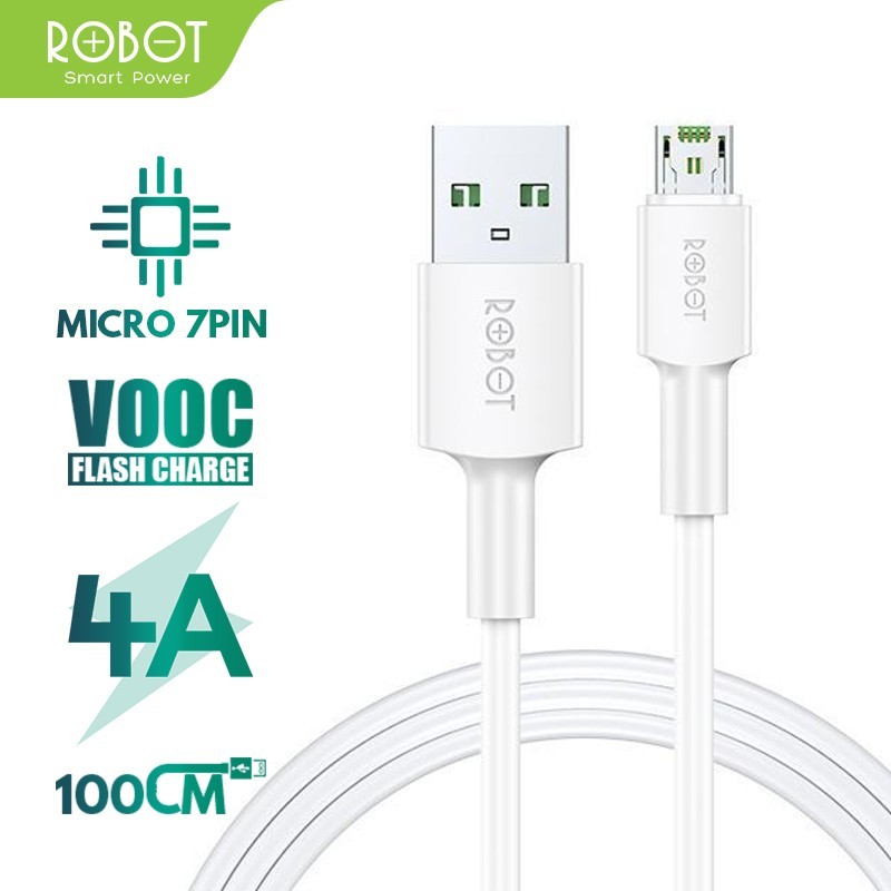 ROBOT RVM-100 4A 100cm Flash Fast Charging Micro Data Cable