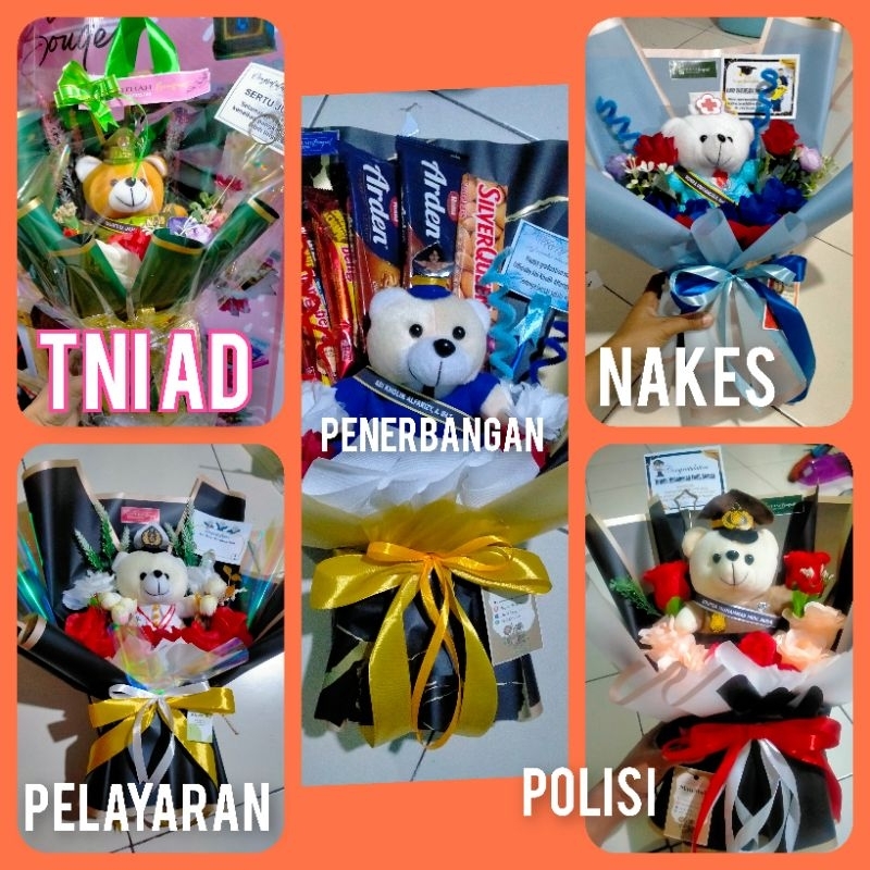 Buket Bunga Profesi murah/buket wisuda murah