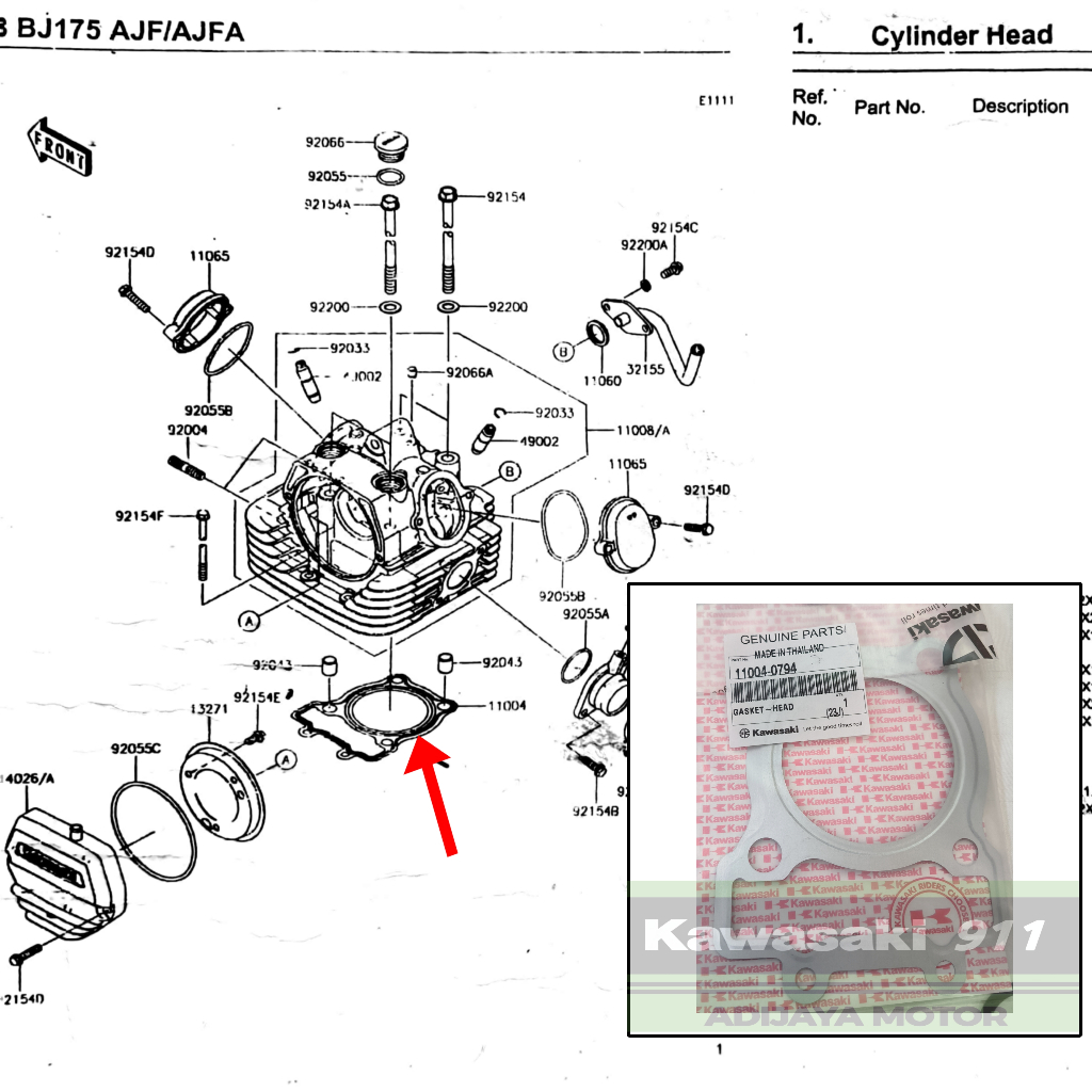 PAKING BLOK ATAS W175