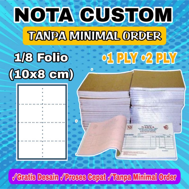 NOTA CUSTOM 1/8 FOLIO (10x8cm)