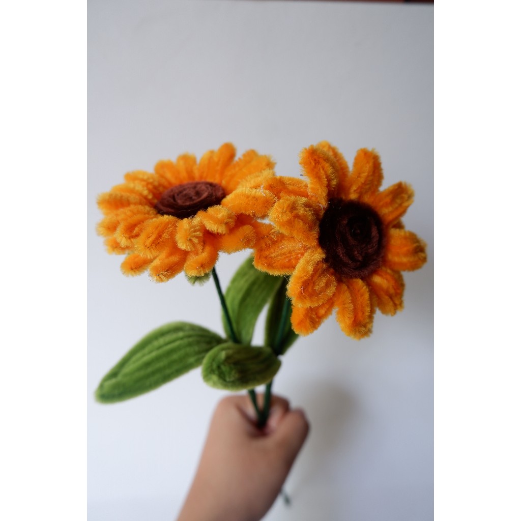 Bunga Matahari / Kawat Bulu / Buket Single Bunga