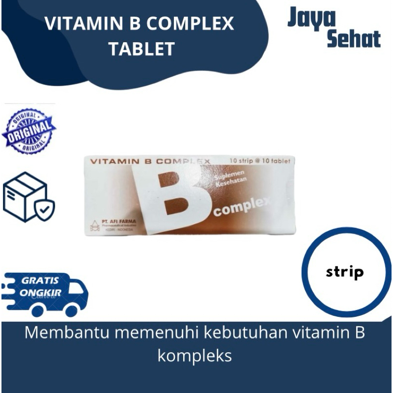 Vitamin B Complex Generik Tablet (Box dan Strip)