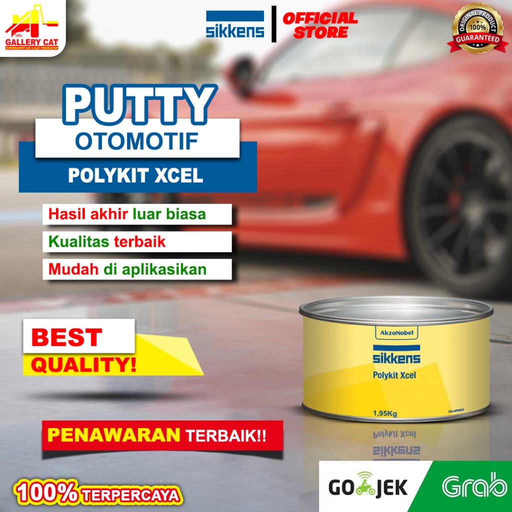 Sikkens Putty 2 komponen Polykit Xcel 2Kg