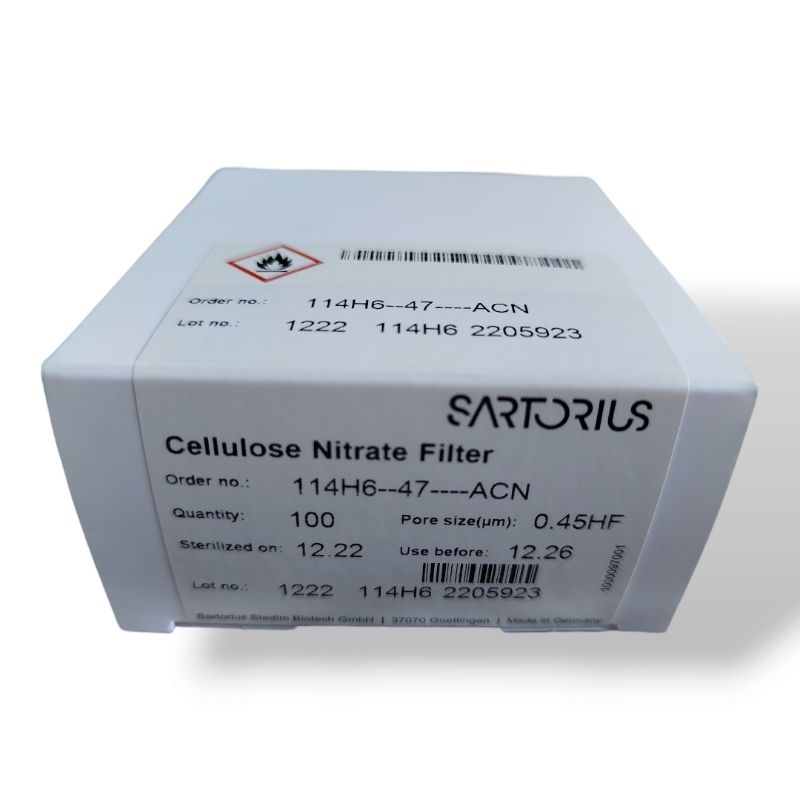 MEMBRANE FILTER CELLULOSE NITRATE FILTER 0,45um 47dm 100pcs