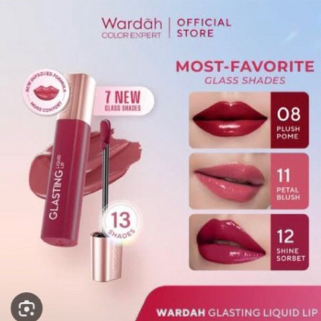 Glasting Lipcream Wardah