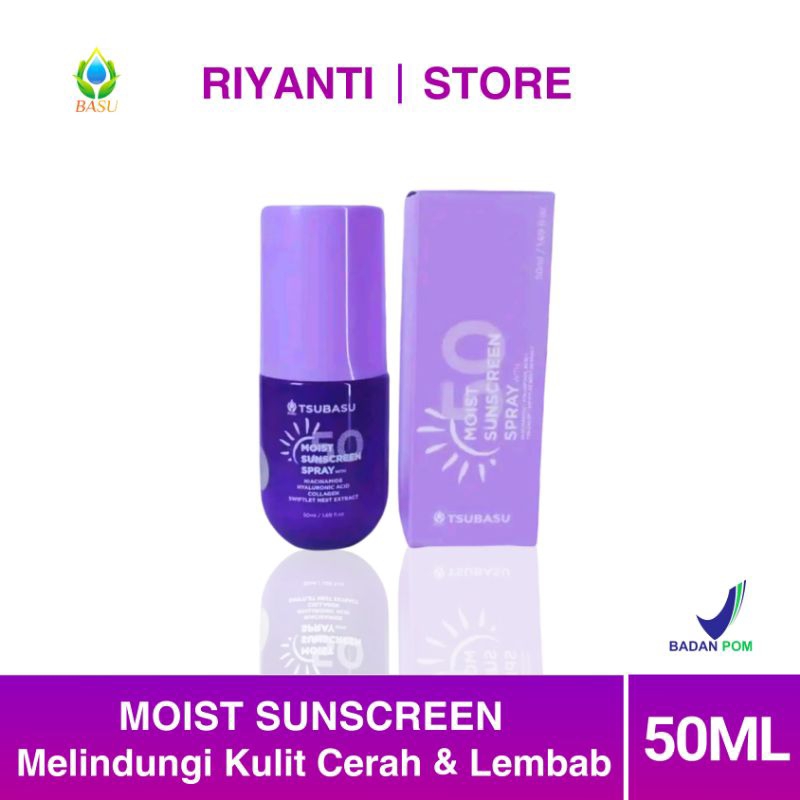Moist Sunscreen Spray Tsubasu 50ml