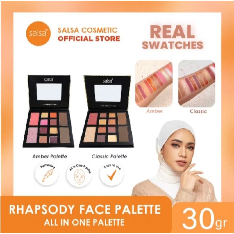 SALSA MAKE UP PALLETE RHAPSODY EYESHADOW