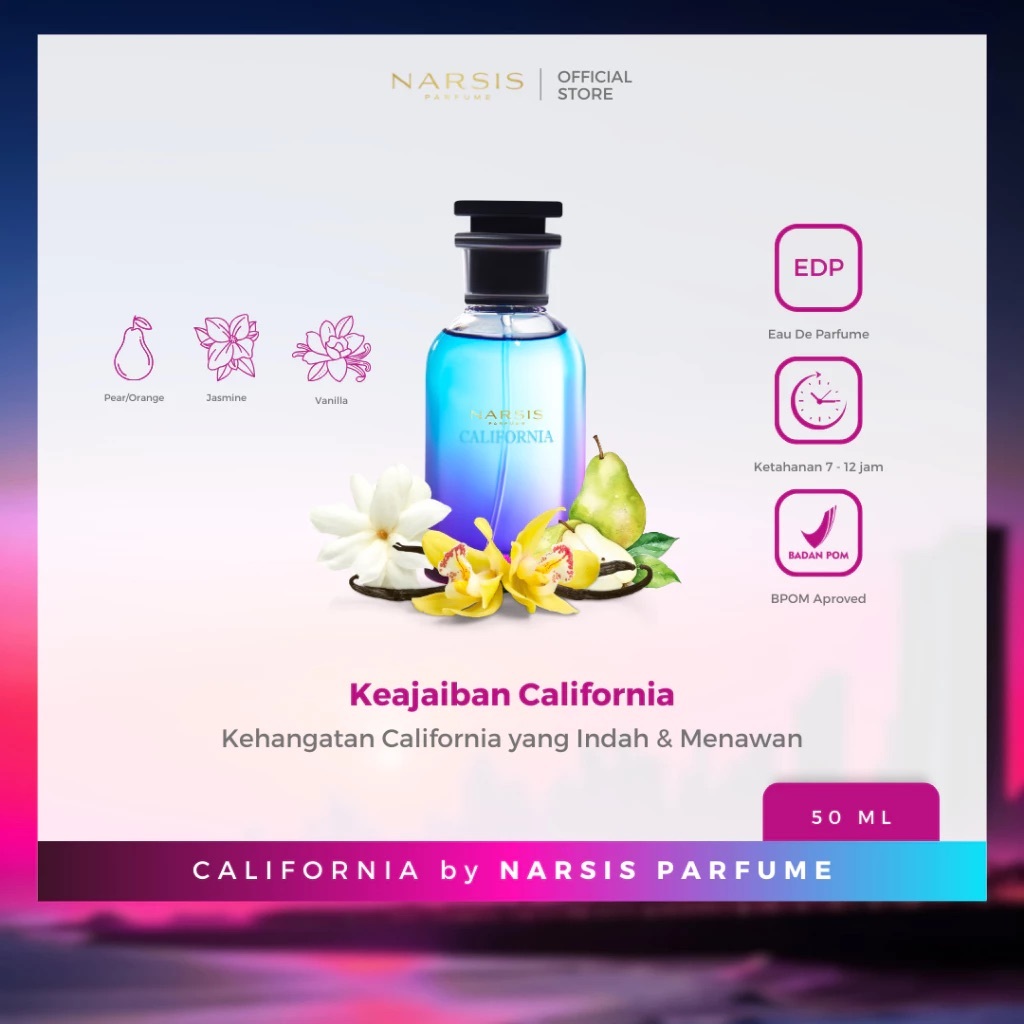 Narsis California Eau de Parfume - 2Pcs
