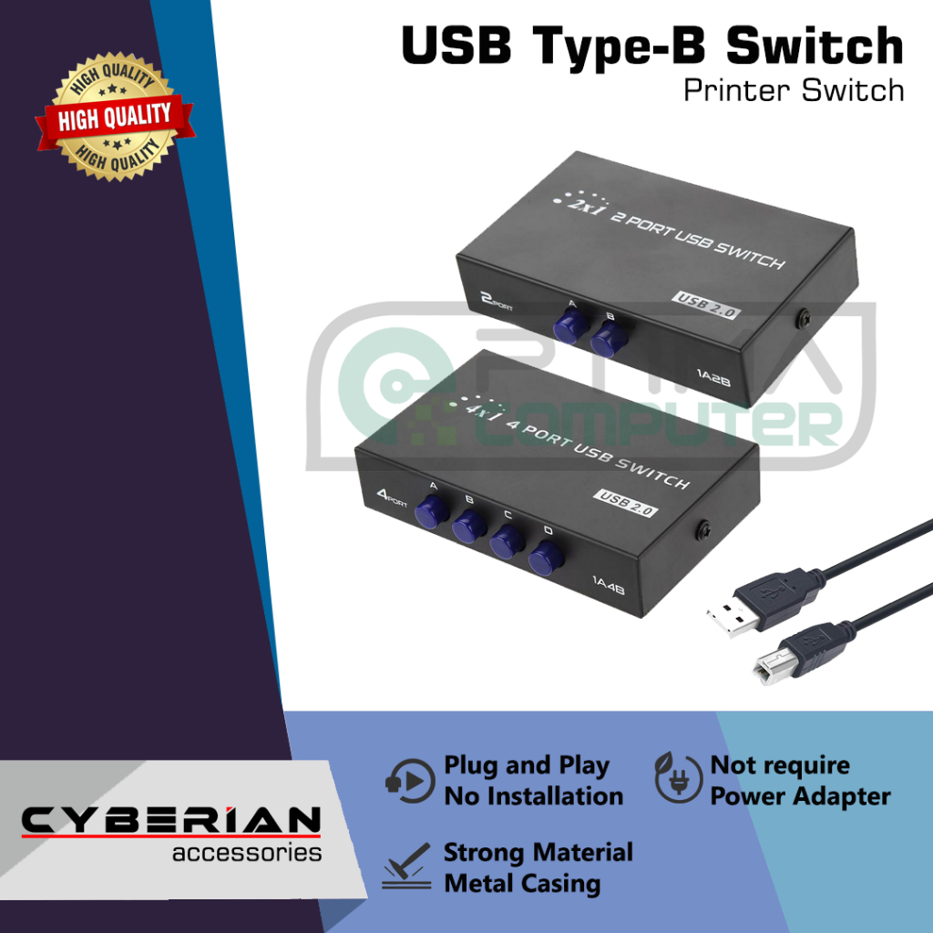USB 2.0 Type-B Switch (Printer Switch)