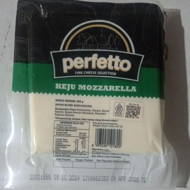 KEJU MOZARELLA PERFECTO 250GR