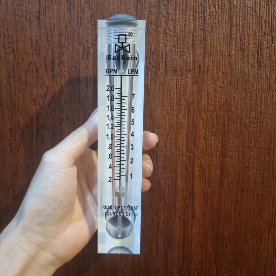 Flow Meter /Flowmeter 0,2 - 2 GPM