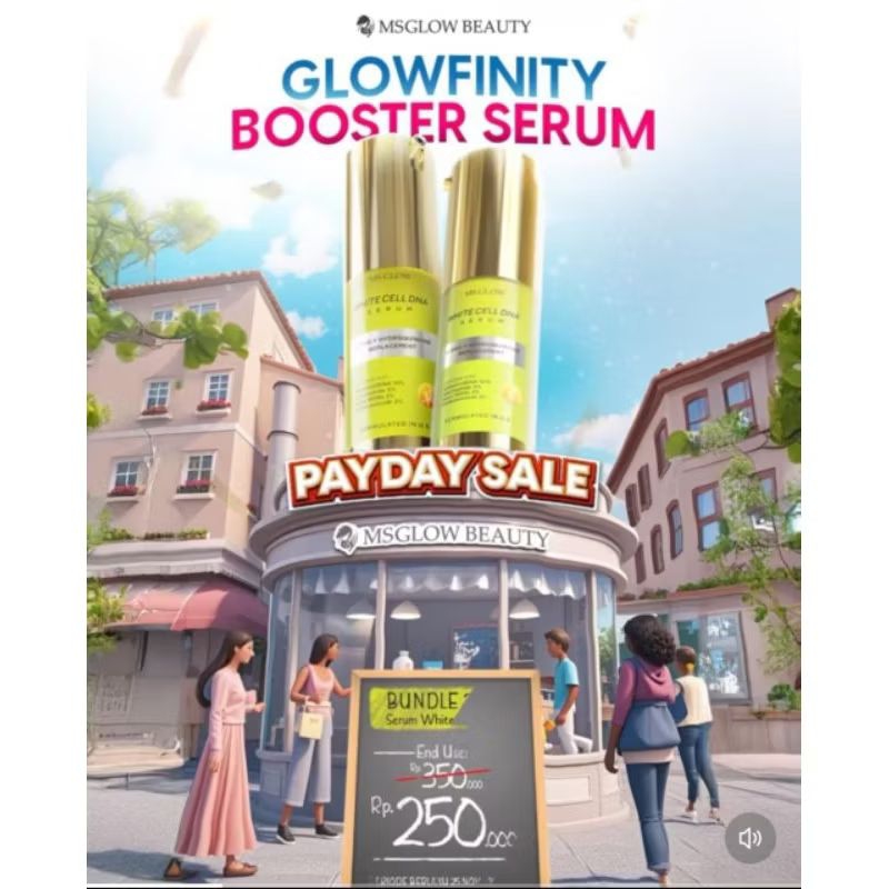 Ms Glow Bundle 2 Pcs Serum WhiteCell DNA
