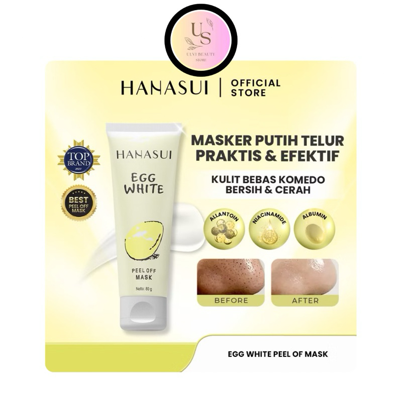 HANASUI - Egg White Peel Off Mask