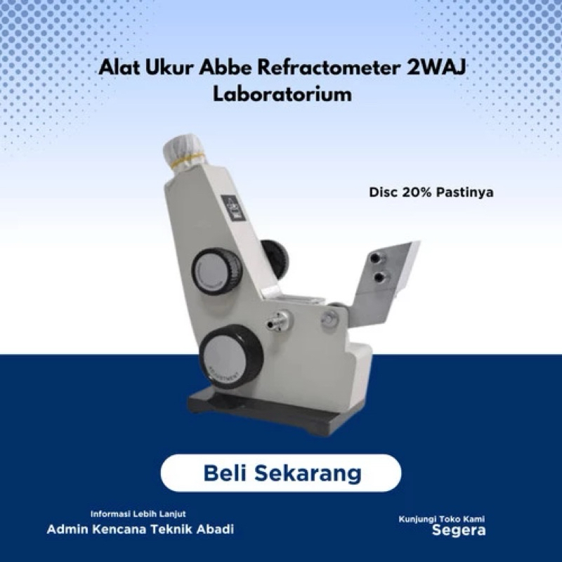 Alat Ukur Abbe Refractometer 2WAJ Laboratorium