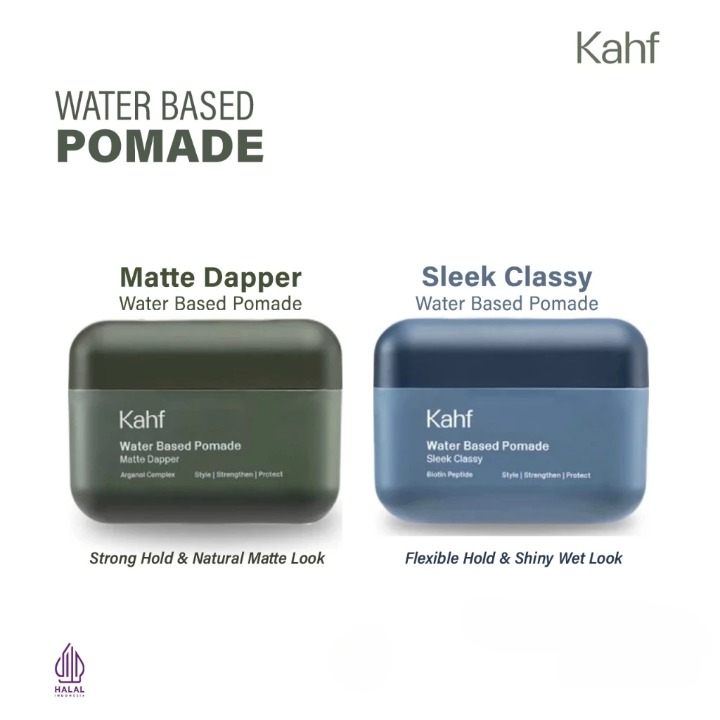 KAHF Water Based Pomade 70g - Matte Dapper / Sleek Classy