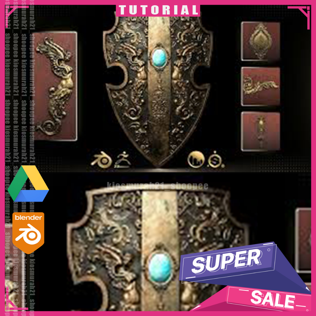 Blender 3D - Create a Highly Detailed Shield in Blender 3D Blender Tutorial