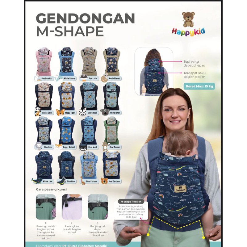 HAPPYKID GENDONGAN M-SHAPE