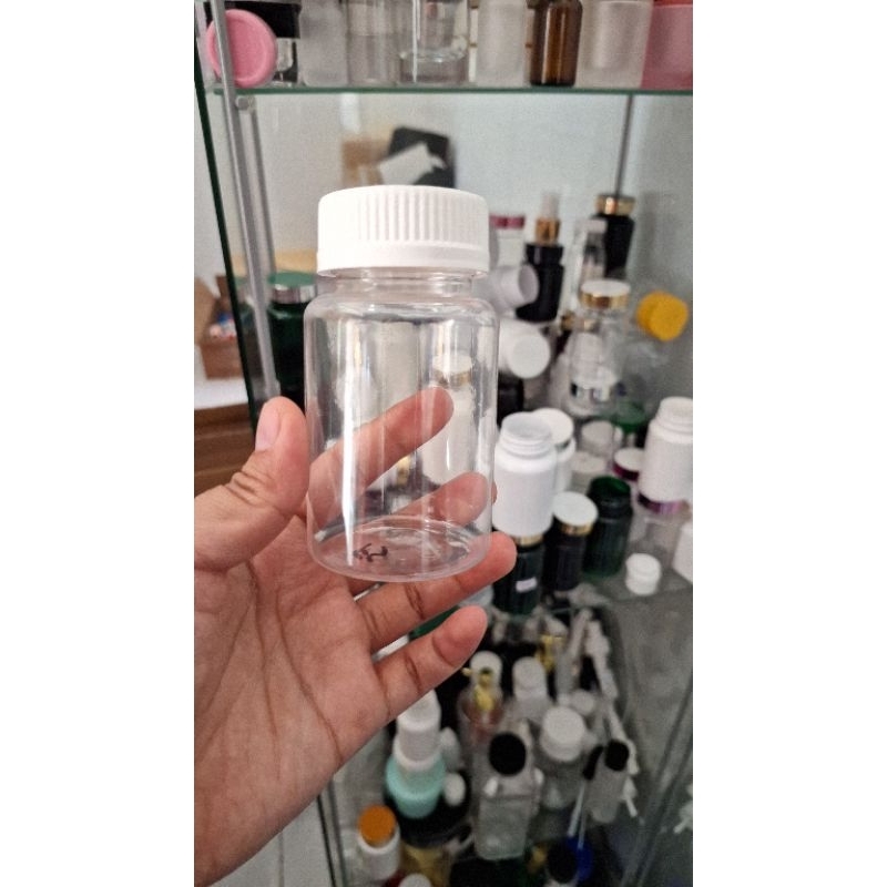 Botol Kapsul 165ml Tutup Press Down