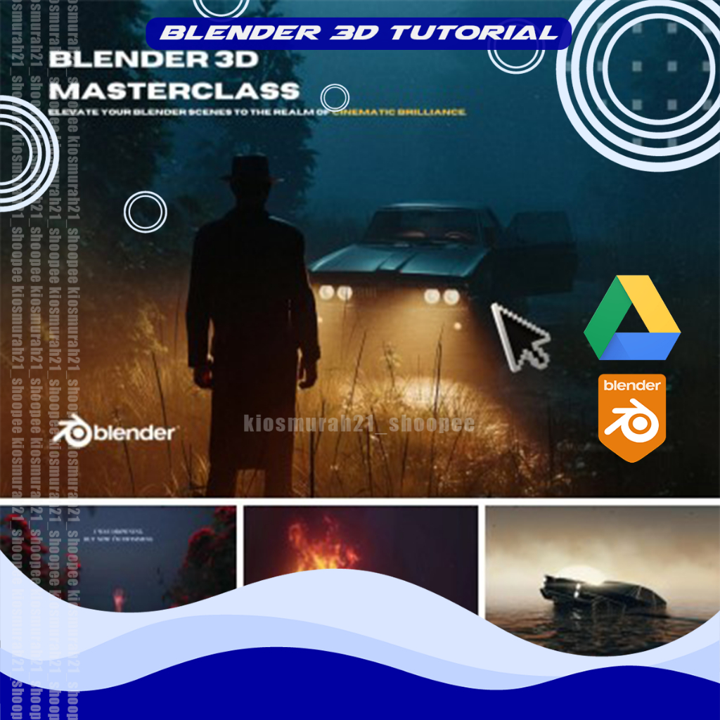 Blender 3D Tutorial Blender 3D Masterclass - Create cinematic scenes  Series 1-6  Full