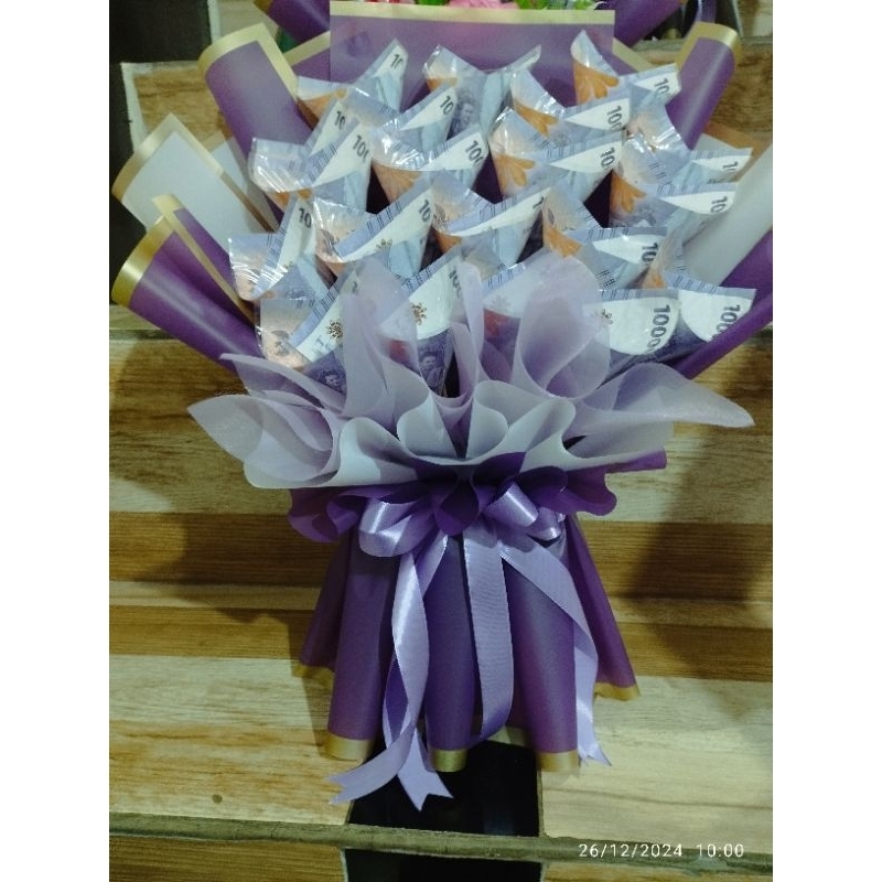 buket uang model cone 20lembar