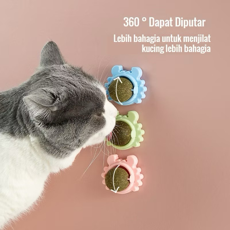 Petshop - Bola putar Catnip kucing