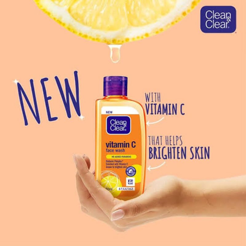 CLEAN & CLEAR VITAMIN C FACE WASH 100 ML