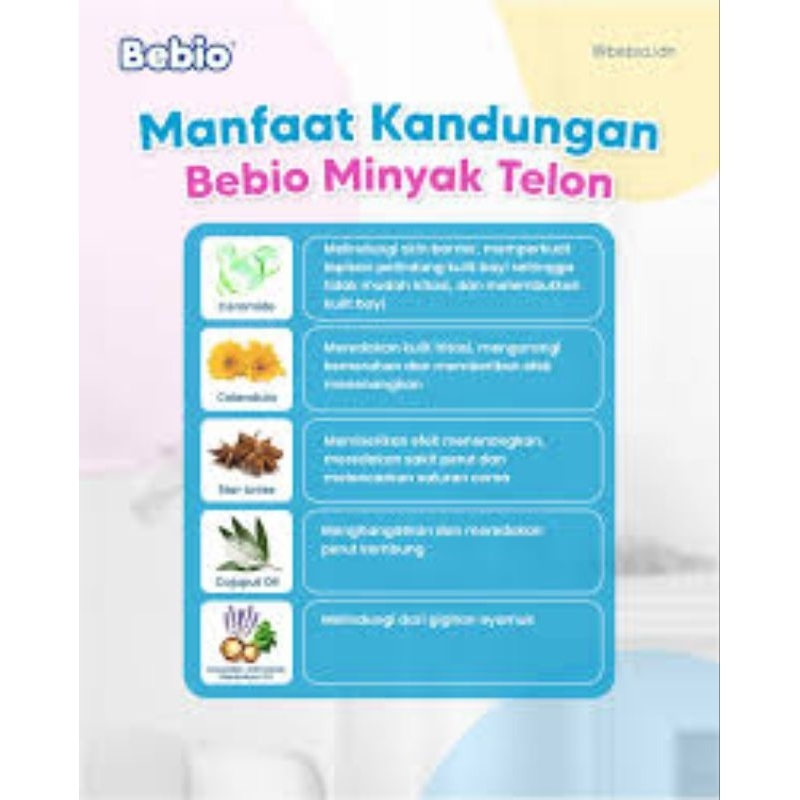 Bebio Minyak Telon Plus 60ml