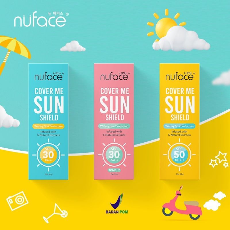 Nu Face sunscreen SPF 30/SPF 50.