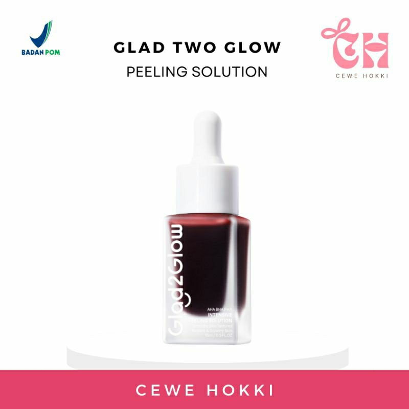 Glad Two Glow Peeling Solution AHA PHA BHA 15ml Original 100%