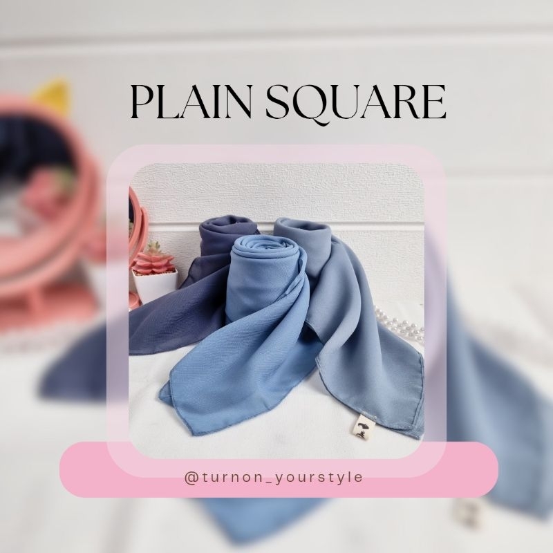 Hijab Plain Square Segiempat Polos Premium