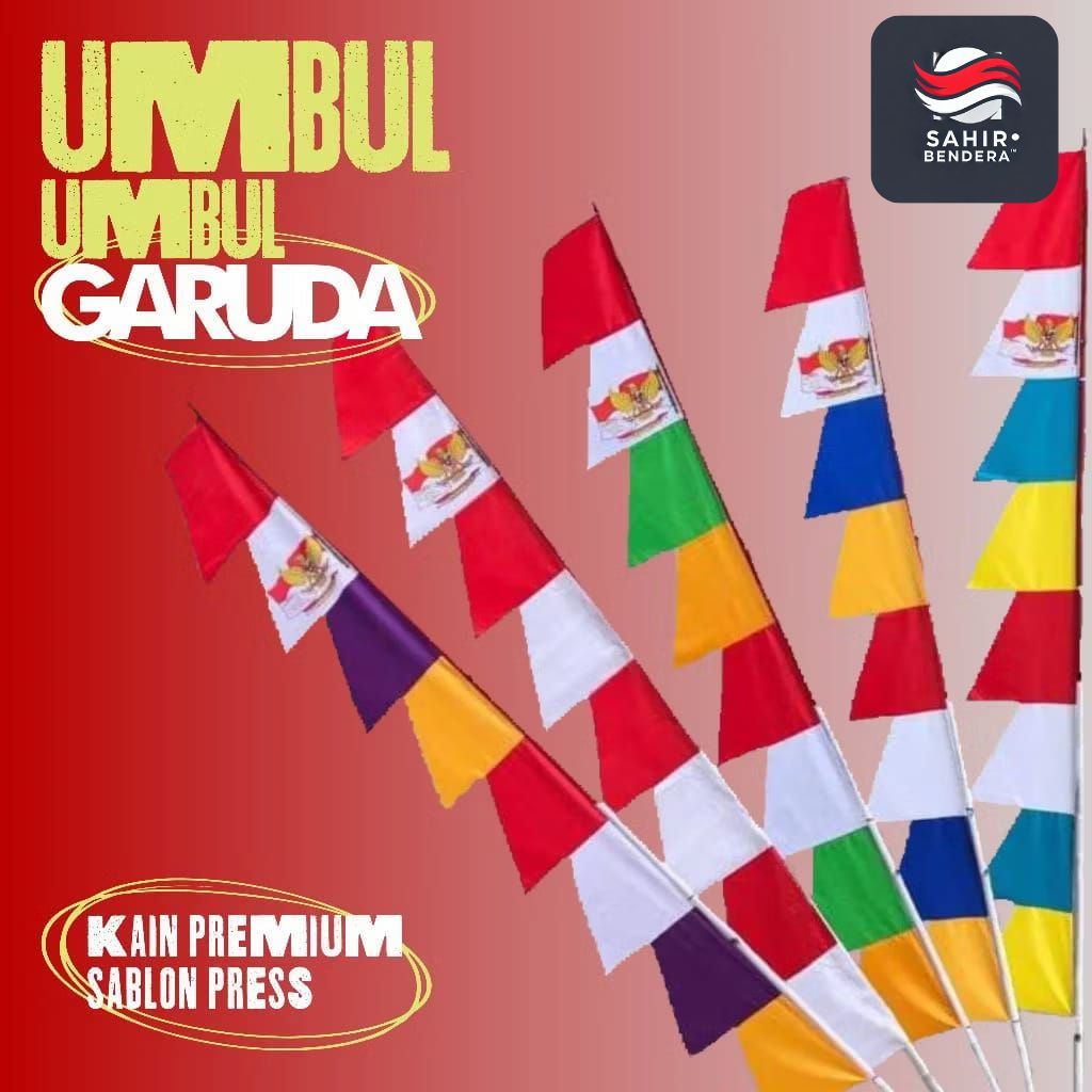 BENDERA UMBUL UMBUL GARUDA 8 DAUN
