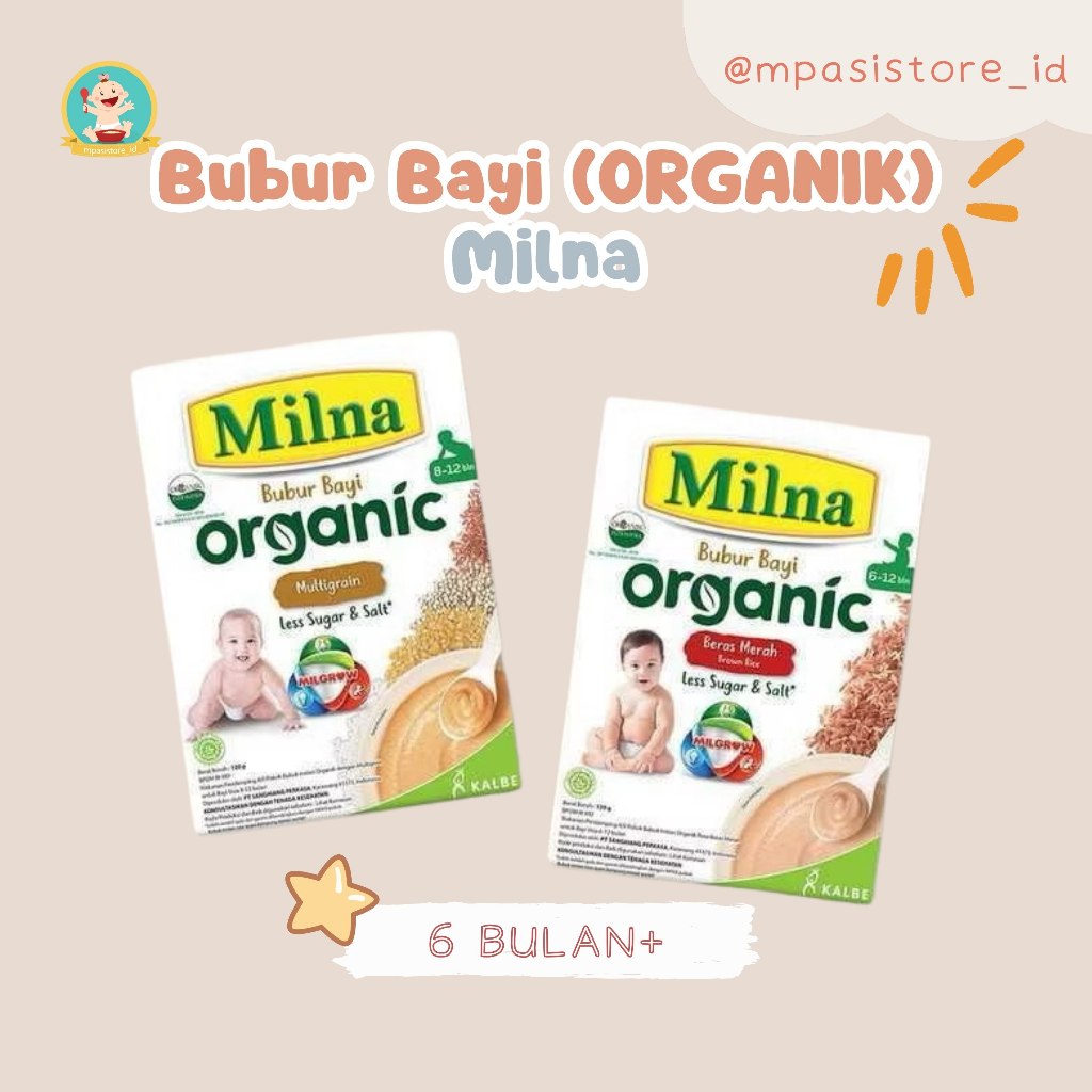 Milna Bubur Bayi 6 Plus (ORGANIK)