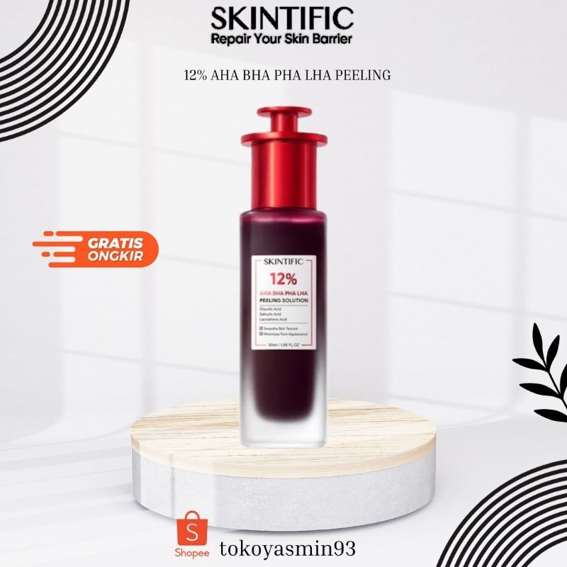 SKINTIFIC 12% AHA BHA PHA LHA PEELING SOLUTION