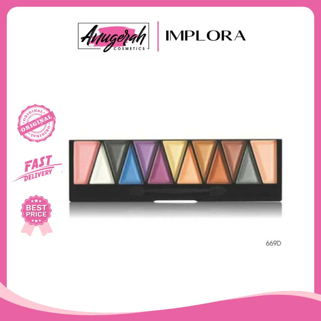 IMPLORA Eyeshadow & Blush On Palette 669D