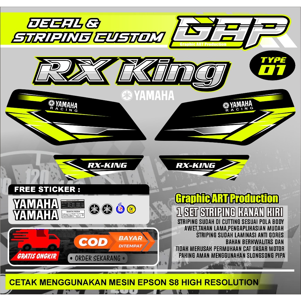 Striping List Yamaha RX King