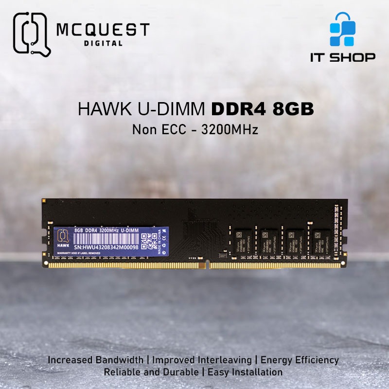MCQUEST Memory LongDimm PC DDR4 8GB 3200Mhz