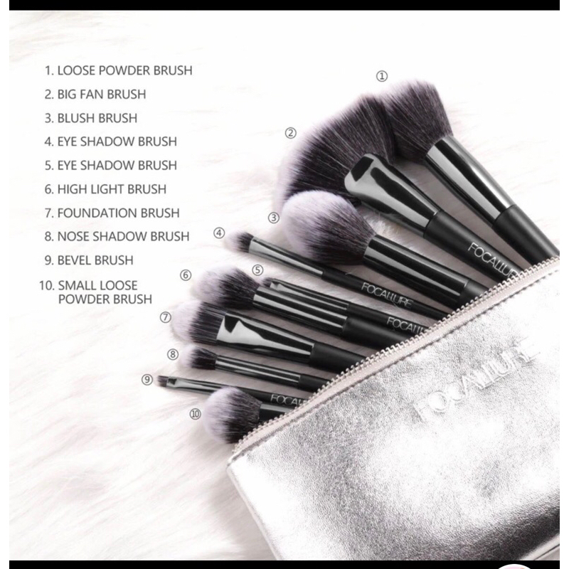 Focallure Brush Set 10 pcs