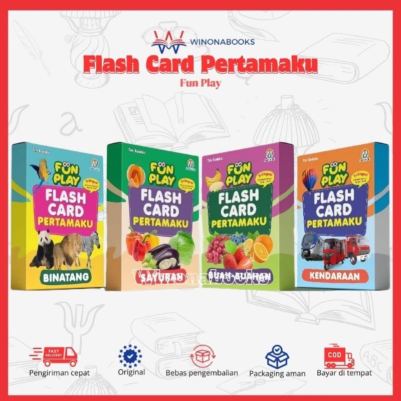 Paket Fun Play Flash Card Pertamaku Flashcard - winonabooks