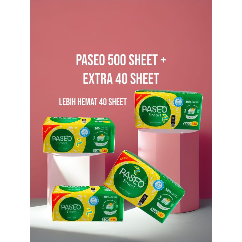 Tissu Paseo Smart 500 Sheet +  Extra 40 Sheet